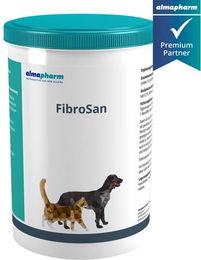 Produktbild von almapharm EnteriVet FibroSan Pulver für Hunde und Katzen zur Magen-Darm-Unterstützung und Gewichtskontrolle 400g