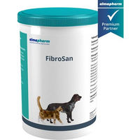 Produktbild von almapharm EnteriVet FibroSan Pulver für Hunde und Katzen zur Magen-Darm-Unterstützung und Gewichtskontrolle 400g