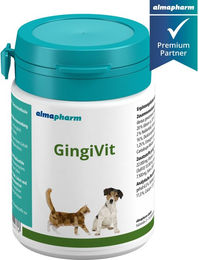 almapharm GingiVit Nahrungsergänzung zur Zahnpflege und Immunstärkung für Hunde und Katzen – Bild 1 von 2