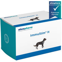 Produktbild von almapharm ImmuStim H Tabletten zur Immunstärkung und Rekonvaleszenz für Hunde aller Altersstufen