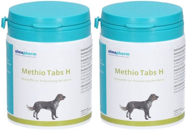 Produktbild von almapharm MethioTabs H Nahrungsergänzung für Hunde zur Unterstützung der Harnwege und Blase