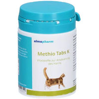 Produktbild von almapharm MethioTabs K Nahrungsergänzung für Katzen zur Unterstützung der Harnwege und Blase