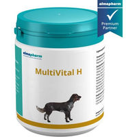 Produktbild von almapharm MultiVital H Hypoallergenes Nahrungsergänzung Pulver mit Vitaminen und Mineralstoffen für Hunde aller Altersstufen und Größen 250g