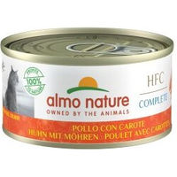 Produktbild von Almo Nature Almo Complete HFC Katzenfutter Huhn mit Möhren Stückchen in Sauce getreidefrei 24x70 g - 24 x 70 g
