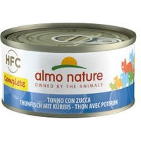 Produktbild von Almo Nature Almo Complete HFC Katzenfutter Thunfisch mit Kürbis Stückchen in Sauce getreidefrei 48x70 g - 48 x 70 g