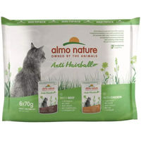 Produktbild von Almo Nature Anti Hairball Nassfutter für Katzen Huhn und Rind