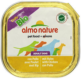 Almo Nature Bio Organic DailyMenu Pastete Huhn Nassfutter für Hunde Adult 9 x 300 g – Bild 1 von 1