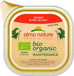 Almo Nature Bio Organic Maintenance Hundefutter Rind Adult 32 x 100 g Schalen – Bild 1 von 2