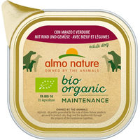 Produktbild von Almo Nature Bio Organic Maintenance Nassfutter für erwachsene Hunde mit Bio-Rind und Bio-Gemüse 12 x 100 g - 12 x 100 g