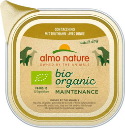 Almo Nature Bio Organic Maintenance Nassfutter für erwachsene Hunde mit Bio-Truthahn 12 x 100 g - 12 x 100 g – Bild 1 von 4