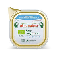 Produktbild von Almo Nature Bio Organic Puppy Nassfutter für Welpen mit Huhn und Milch 32 x 100 g