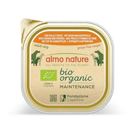 Almo Nature BioOrganic Maintenance Hundefutter Adult Huhn und Kartoffel Pastete 9 x 300 g - 9 x 300 g – Bild 1 von 4