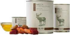 Produktbild von Almo Nature Classic Hundefutter Nass Hirsch und Rind mit Stückchen in Sauce getreidefrei 200 g - 200 g