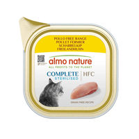 Produktbild von Almo Nature Complete Sterilised Katzenfutter Freilandhuhn 17x85g