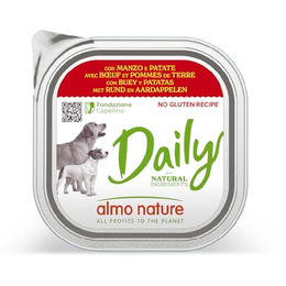 Almo Nature Daily Hundefutter Paté Rind für erwachsene Hunde glutenfrei 2,7 kg (9 x 300 g) - 18 x 300 g – Bild 1 von 12
