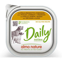 Produktbild von Almo Nature Daily Katzen Nassfutter Adult Huhn Schinken und Käse 18 x 300 g - 18 x 300 g