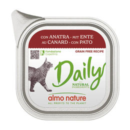 Produktbild von Almo Nature Daily Katzenfutter Ente in der Schale glutenfrei und getreidefrei 32 x 100 g - 32 x 100 g