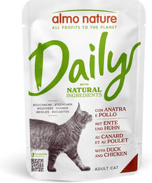 Almo Nature Daily Menu Katzen Nassfutter Huhn und Ente Stückchen in Sauce 30 x 70 g - 6 x 70 g – Bild 1 von 5