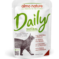 Produktbild von Almo Nature Daily Menu Katzen Nassfutter Huhn und Ente Stückchen in Sauce 30 x 70 g - 6 x 70 g