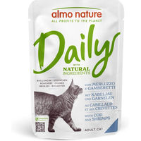 Produktbild von Almo Nature Daily Menu Katzen Nassfutter Kabeljau und Garnele Adult 30 x 70 g - 6 x 70 g