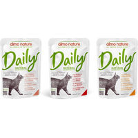 Produktbild von Almo Nature Daily Menu Katzen Nassfutter Mixpaket mit 3 Sorten Stückchen in Sauce 6 x 70 g - 6 x 70 g