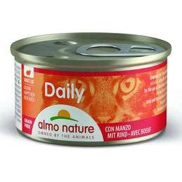 Almo Nature Daily Menu Katzen Nassfutter Stückchen in Sauce Rind Adult Getreidefrei 24 x 85 g - 6 x 85 g – Bild 1 von 4