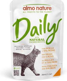 Almo Nature Daily Menu Katzenfutter Huhn und Lachs Stückchen in Sauce Adult 30 x 70 g - 30 x 70 g – Bild 1 von 10