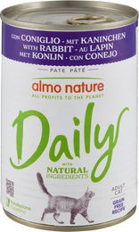 Almo Nature Daily Menu Katzenfutter Kaninchen Paté für erwachsene Katzen 24 x 400 g – Bild 1 von 2