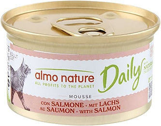 Almo Nature Daily Menu Katzenfutter Mousse mit Lachs Adult Getreidefrei 24 x 85 g - 24 x 85 g – Bild 1 von 3