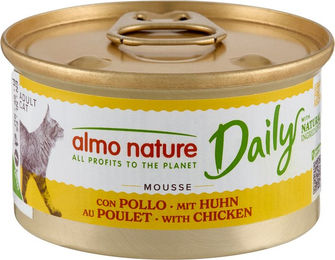 Almo Nature Daily Menu Mousse Katzenfutter Huhn ohne Farb- und Aromastoffe ohne Konservierungsstoffe 24 x 85 g – Bild 1 von 2