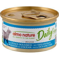 Produktbild von Almo Nature Daily Menu Mousse Katzenfutter Meeresfisch ohne Farb- und Aromastoffe ohne Konservierungsstoffe 24 x 85 g