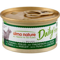 Produktbild von Almo Nature Daily Menu Mousse Katzenfutter Thunfisch und Huhn ohne Farb- und Aromastoffe ohne Konservierungsstoffe 24 x 85 g