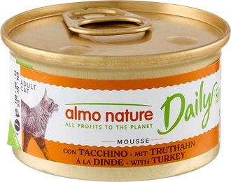 Almo Nature Daily Menu Mousse Katzenfutter Truthahn 24 x 85 g ohne Farb- und Aromastoffe sowie Konservierungsstoffe – Bild 1 von 2