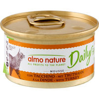 Produktbild von Almo Nature Daily Menu Mousse Katzenfutter Truthahn 24 x 85 g ohne Farb- und Aromastoffe sowie Konservierungsstoffe