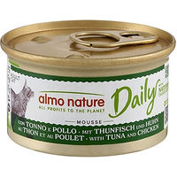 Produktbild von Almo Nature Daily Menu Mousse mit Thunfisch und Huhn für Katzen Adult Getreidefrei 24 x 85 g - 24 x 85 g