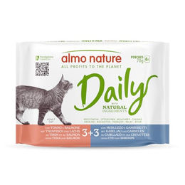 Almo Nature Daily Menu Pouch Katzen Nassfutter Adult Stückchen in Sauce 6 x 70 g Mixpaket - 6 x 70 g – Bild 1 von 6