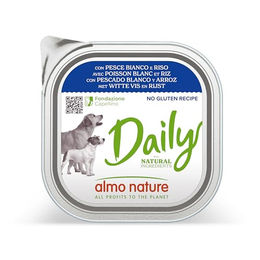 Almo Nature Daily Nassfutter für Hunde mit Weißfisch und Reis glutenfrei 9x300g - 300 g – Bild 1 von 2