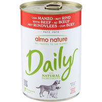 Produktbild von Almo Nature Daily Paté Hundefutter Rind 24 x 400 g