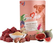 Produktbild von Almo Nature FOODLOVE Lamm Hundefutter Nass mit Stückchen in Sauce, Glutenfrei, Monoprotein, 30 x 300 g - 30 x 300 g
