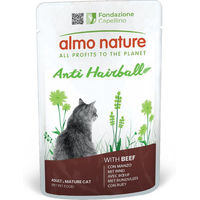 Produktbild von Almo Nature Functional Anti Hairball Katzen Nassfutter Rind Adult 12 x 70 g - 12 x 70 g
