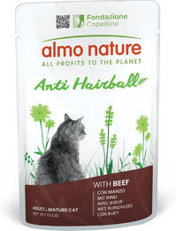 Produktbild von Almo Nature Functional Anti Hairball Katzen Nassfutter Rind Adult 6 x 70 g - 6 x 70 g