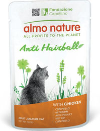 Produktbild von Almo Nature Functional Anti Hairball Katzenfutter Huhn Adult 12 x 70 g - 12 x 70 g