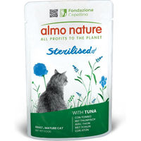 Produktbild von Almo Nature Functional Holistic Sterilized Katzen Nassfutter mit Thunfisch für erwachsene Katzen zur Gewichtskontrolle glutenfrei 30 x 70 g - 30 x 70 g