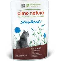 Produktbild von Almo Nature Functional Sterilised Katzen Nassfutter Rind Adult 30 x 70 g - 30 x 70 g