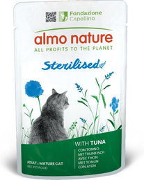 Produktbild von Almo Nature Functional Sterilised Katzenfutter Thunfisch Adult Light 6 x 70 g - 6 x 70 g