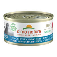 Produktbild von Almo Nature HFC 70 Cuisine Katzenfutter Thunfisch Huhn und Käse 24 x 70 g