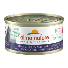 Produktbild von Almo Nature HFC 70 Cuisine Katzenfutter Thunfisch Huhn und Schinken 24 x 70 g