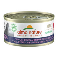 Produktbild von Almo Nature HFC 70 Cuisine Katzenfutter Thunfisch Huhn und Schinken 24 x 70 g