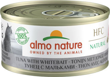 Almo Nature HFC 70 Katzenfutter Thunfisch und Junge Anchovis Monoprotein 24 x 70 g – Bild 1 von 2
