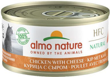 Almo Nature HFC 70 Natural Katzenfutter Huhn und Käse Monoprotein 24 x 70 g – Bild 1 von 2